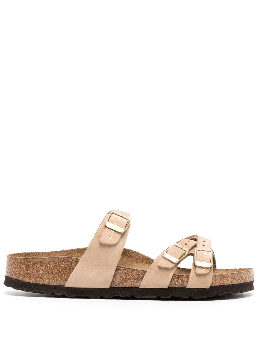 Birkenstock Franca stud-detailed leather sandals - Brown von Birkenstock