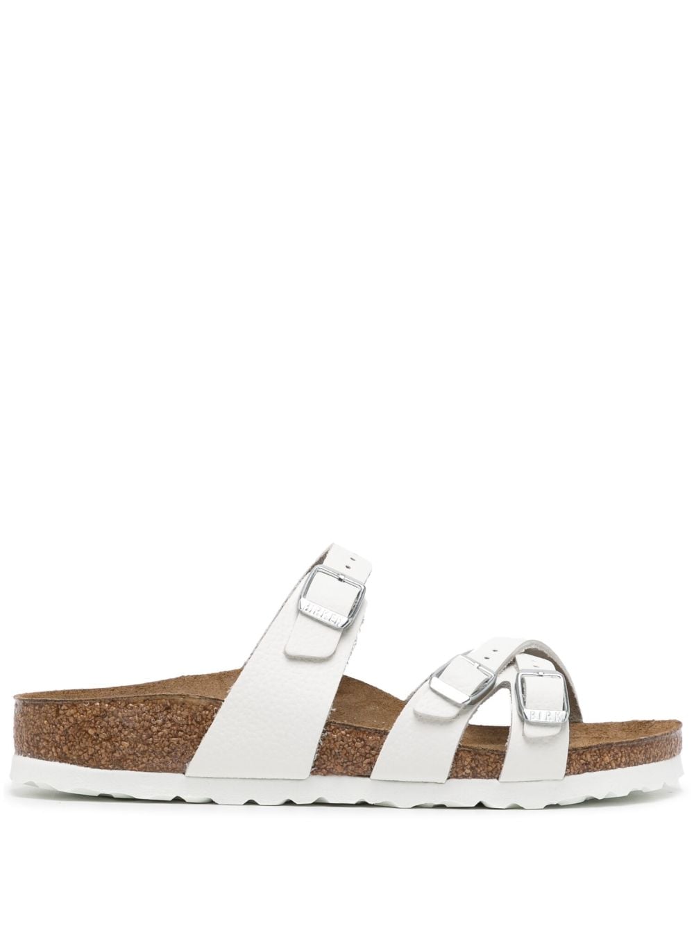 Birkenstock France strap leather sandals - White von Birkenstock