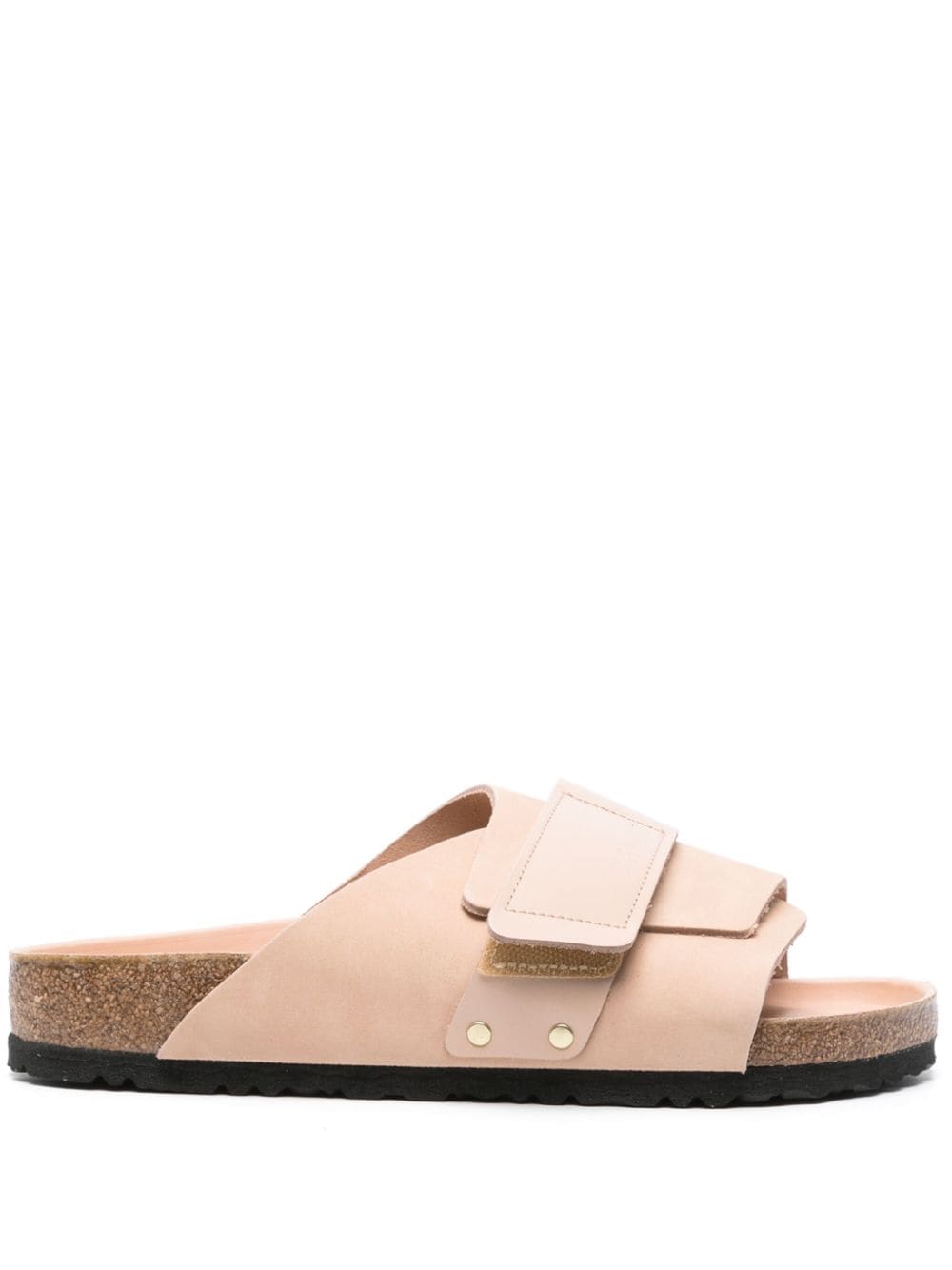 Birkenstock Kyoto nubuck leather slides - Pink von Birkenstock