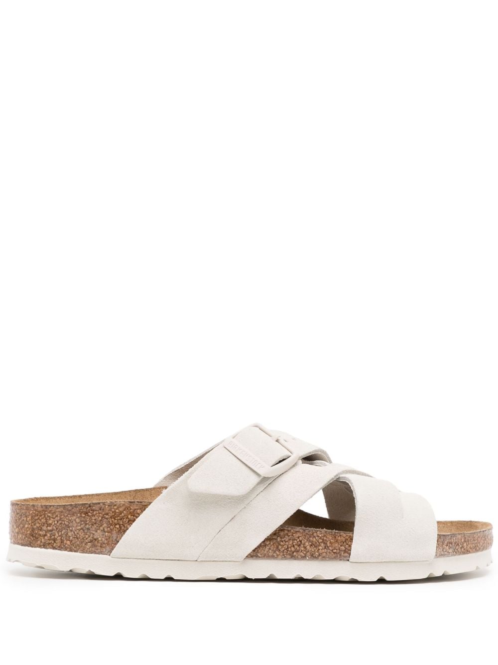 Birkenstock Lugano suede open-toe sandals - Neutrals von Birkenstock