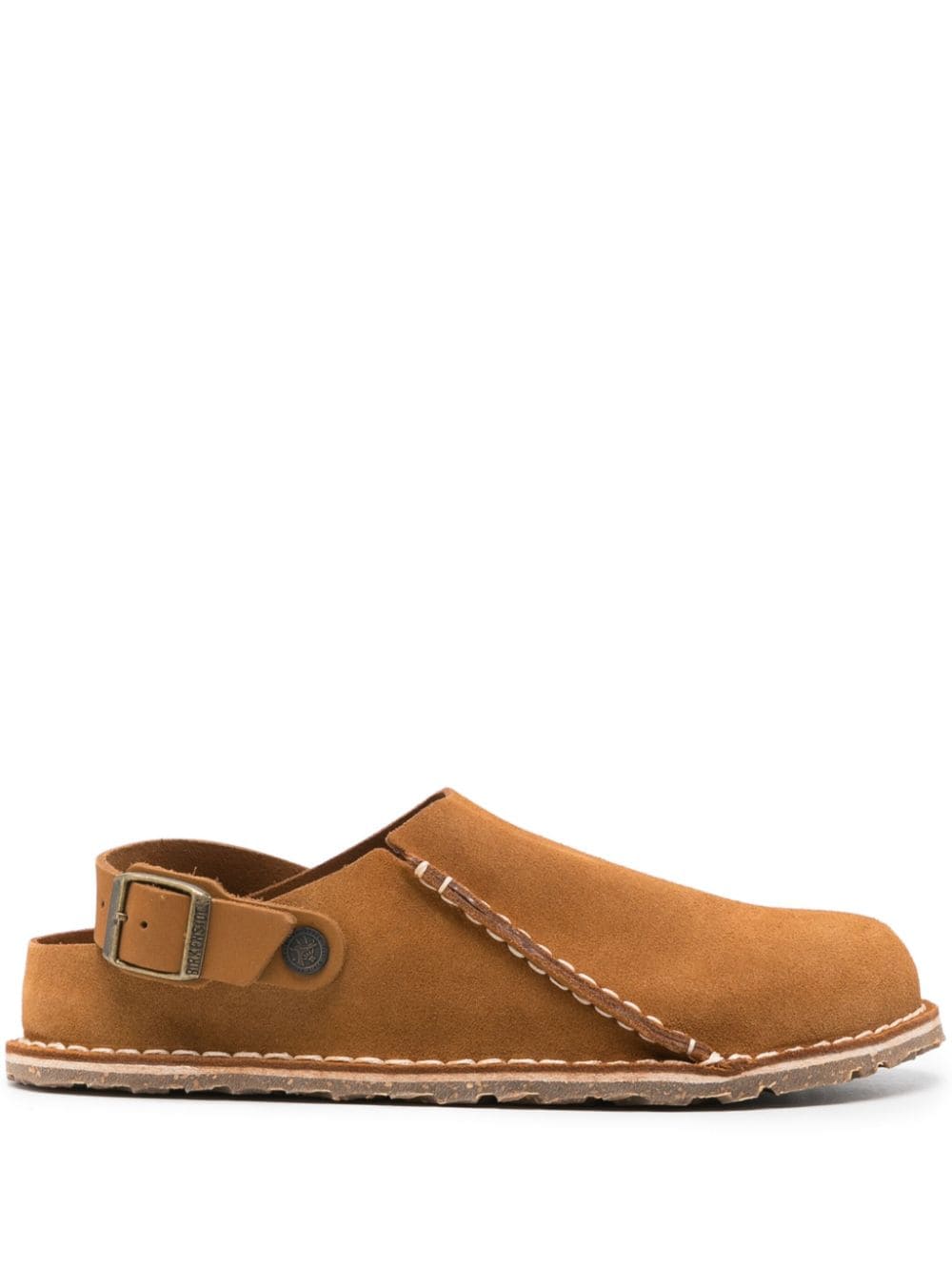 Birkenstock Lutry suede mules - Brown von Birkenstock