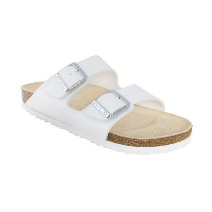 Birkenstock Pantolette Arizona Damen & Herren weiss, 42 von Birkenstock