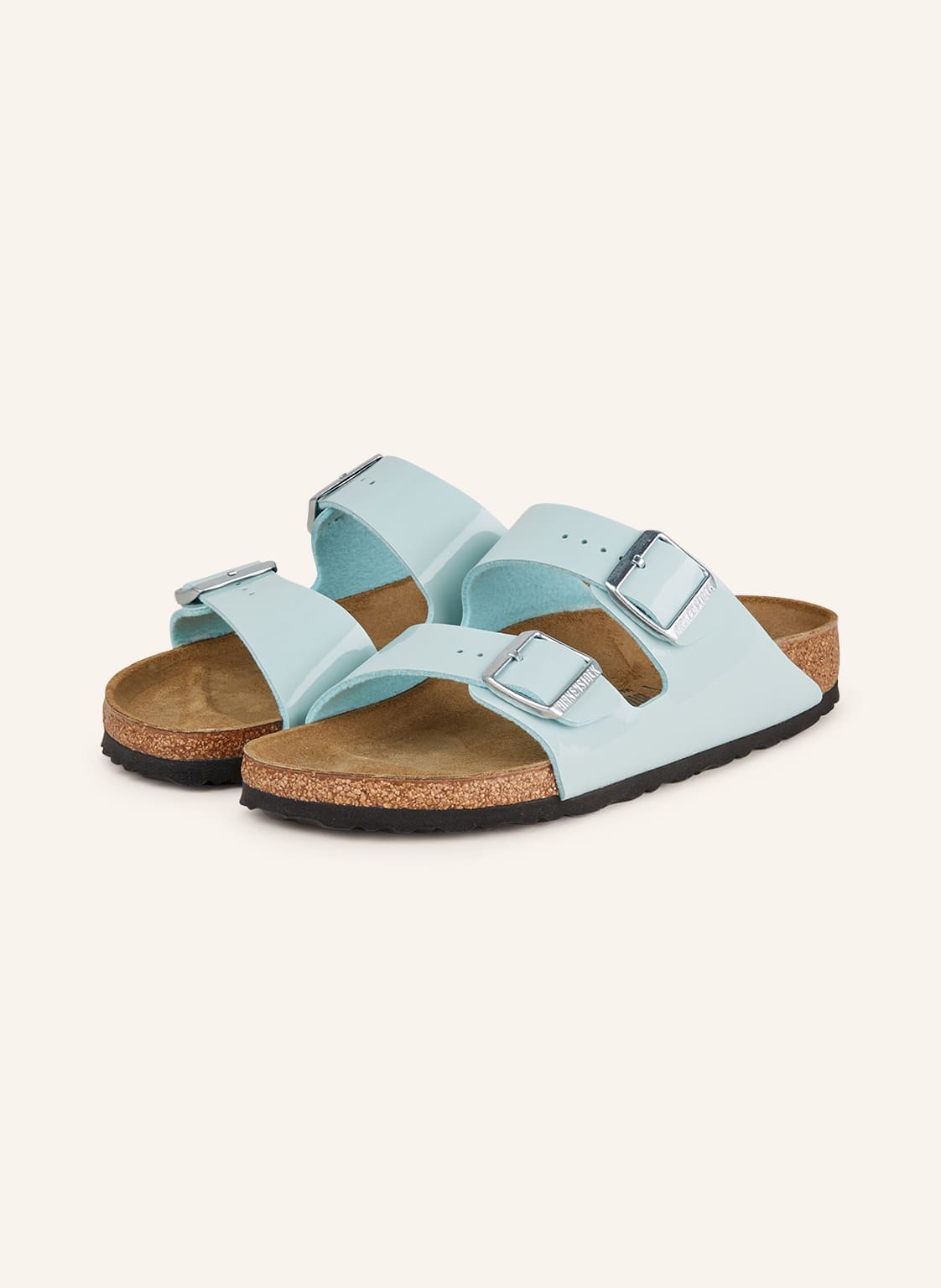 Birkenstock Pantoletten Arizona Bf gruen von Birkenstock