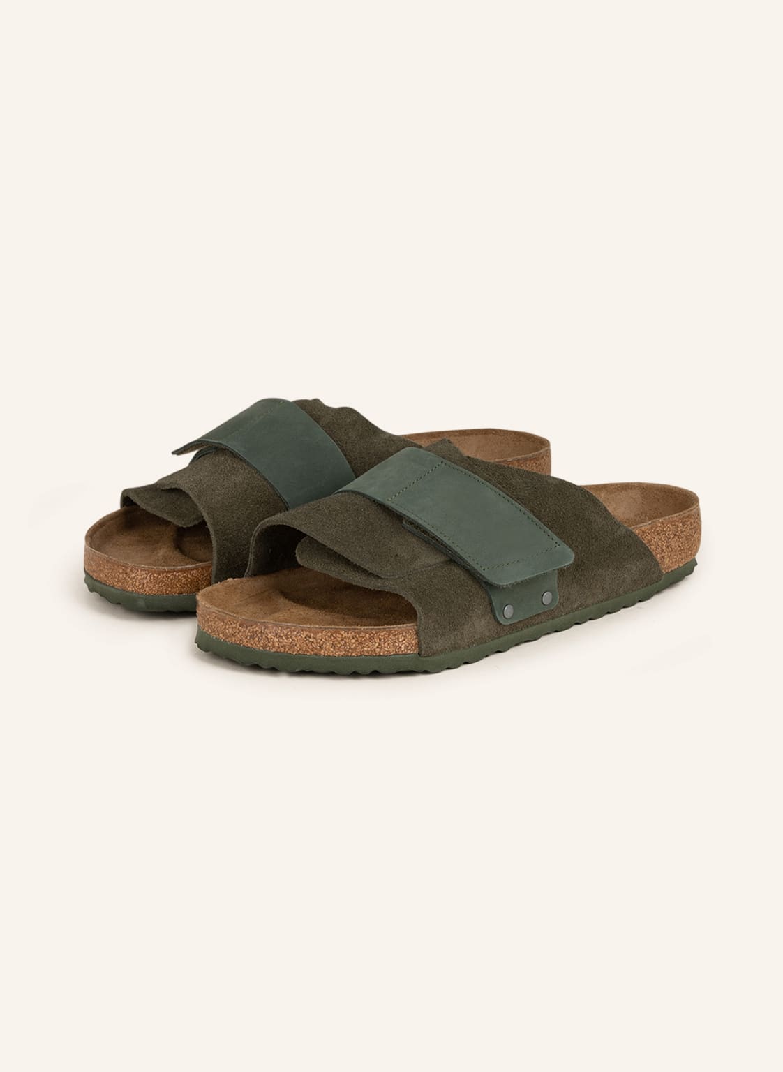 Birkenstock Pantoletten Kyoto gruen von Birkenstock