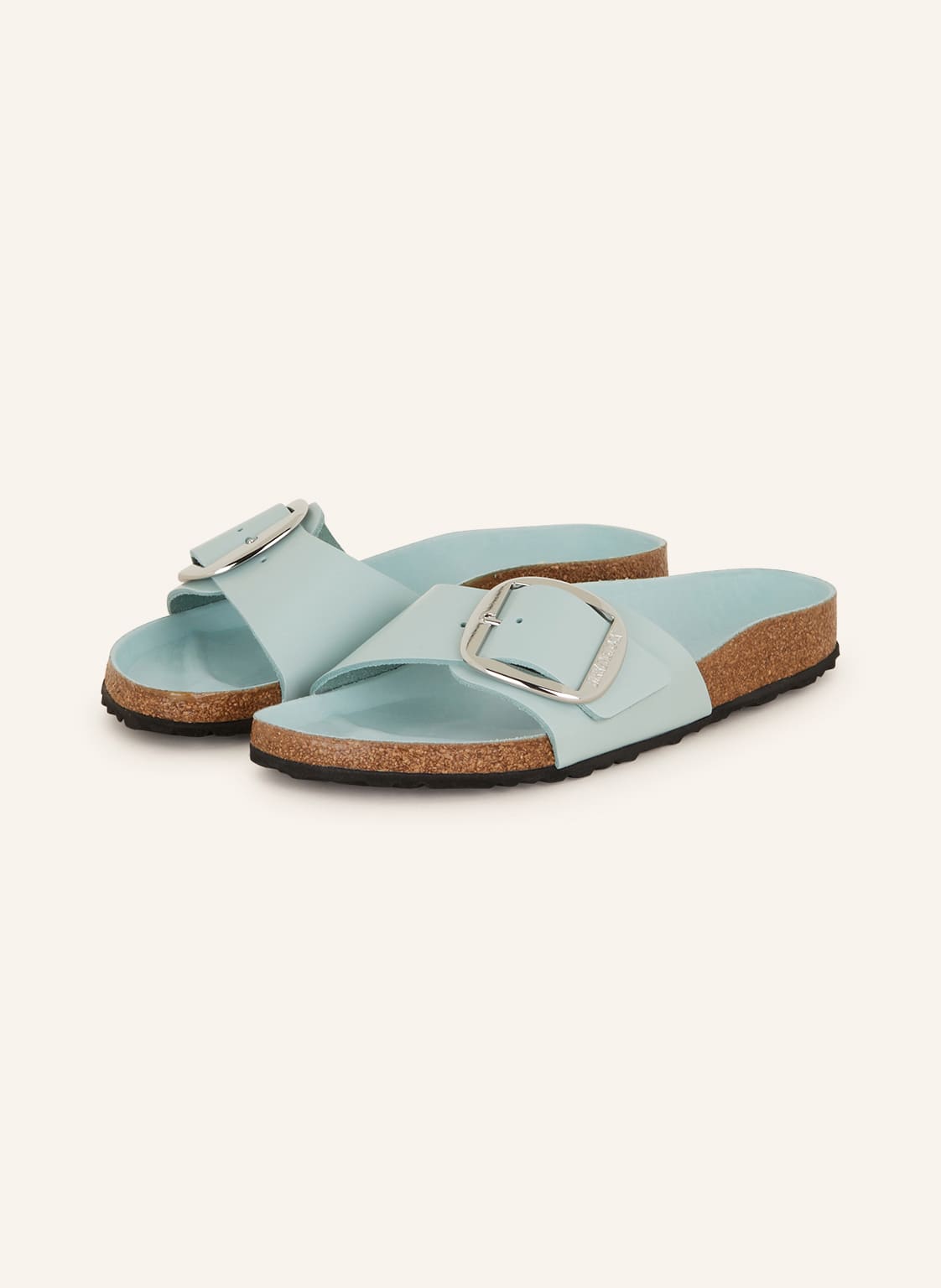 Birkenstock Pantoletten Madrid Big Buckle gruen von Birkenstock