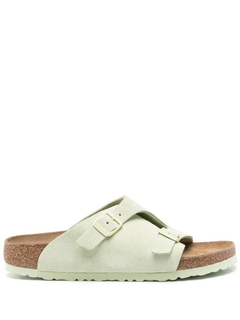 Birkenstock Zürich suede slides - Green von Birkenstock