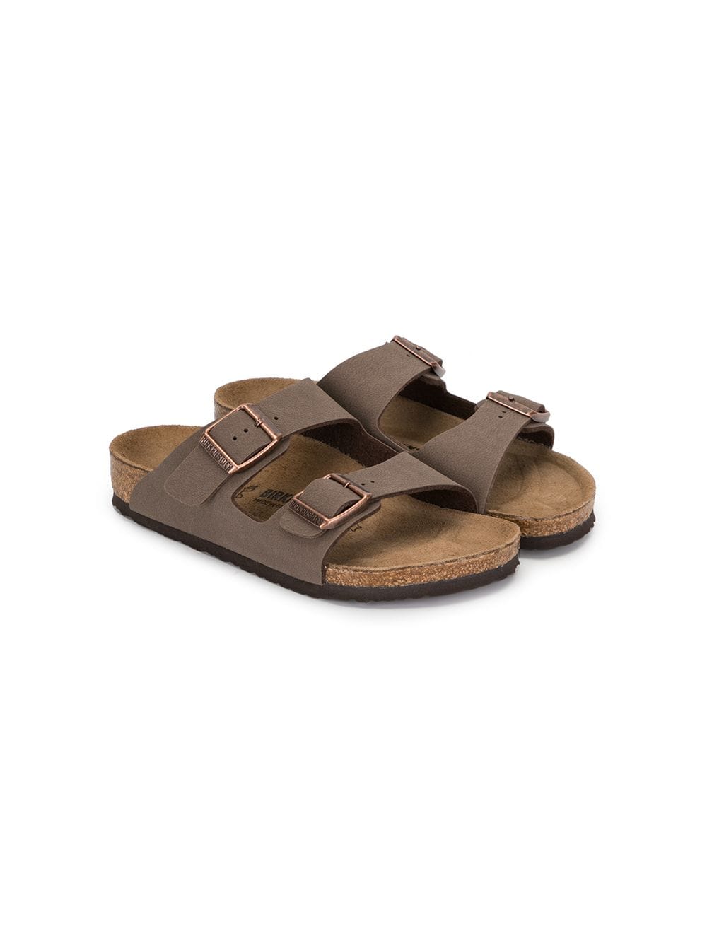 Birkenstock Kids double strap sandals - Brown von Birkenstock Kids