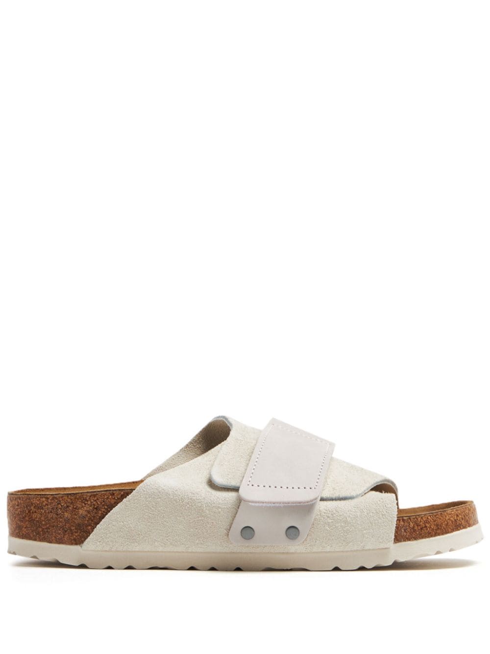 Birkenstock touch-strap open-toe suede sandals - White von Birkenstock