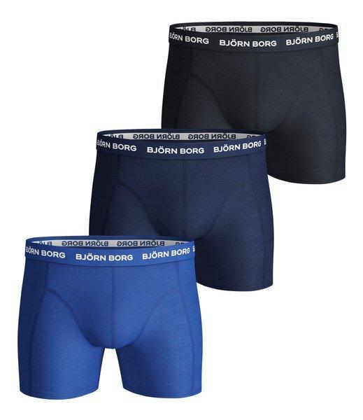 Boxershort 3er Pack Stretch Herren Blau L von Björn Borg