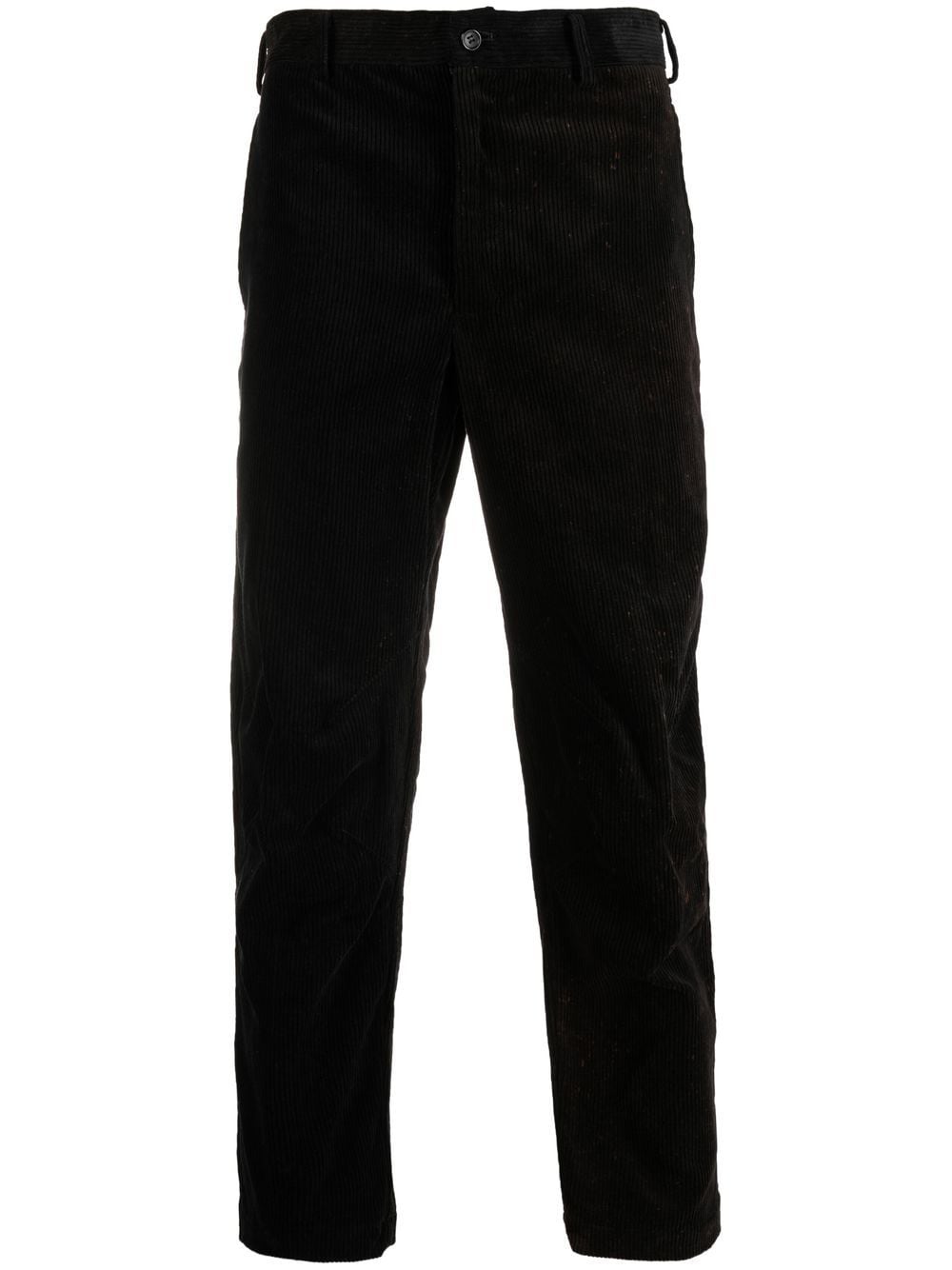 Black Comme Des Garçons cropped corduroy trousers von Black Comme Des Garçons