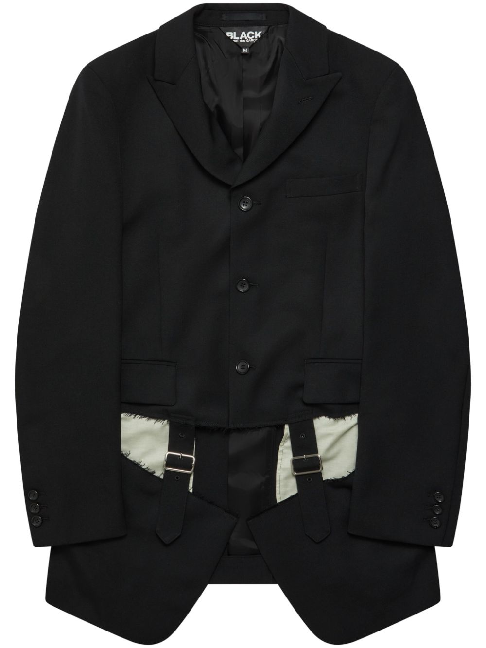 Black Comme Des Garçons cut-out buckle-detail blazer von Black Comme Des Garçons
