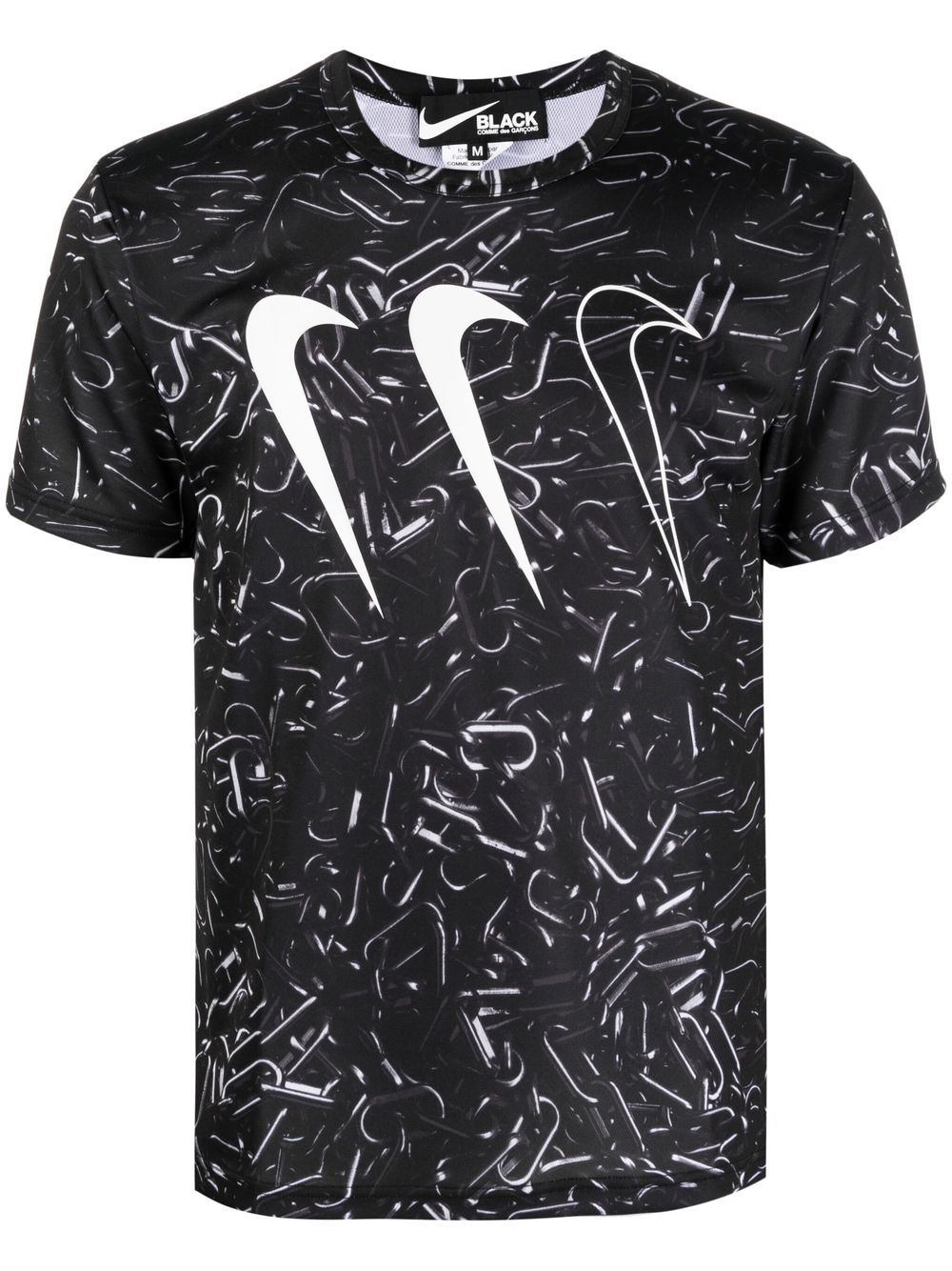 Black Comme Des Garçons logo-print short-sleeve T-shirt von Black Comme Des Garçons