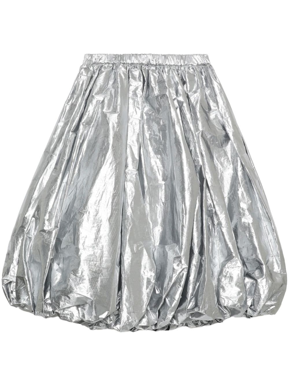 Black Comme Des Garçons metallic-effect puffball skirt - Silver von Black Comme Des Garçons