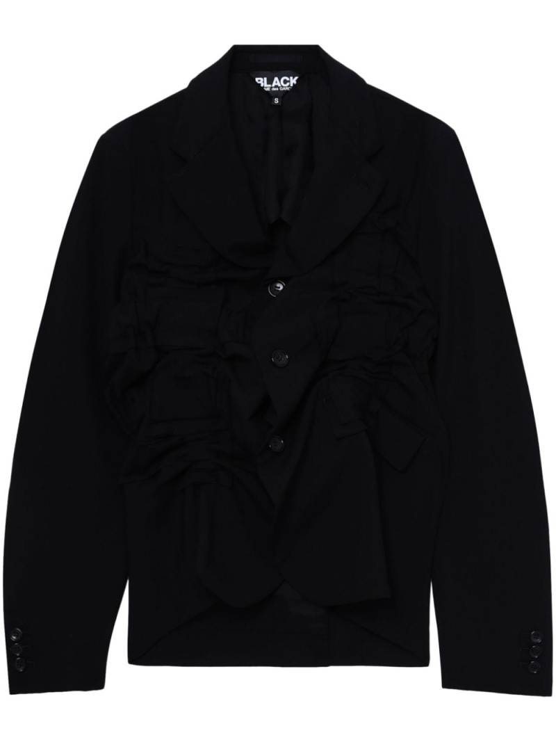 Black Comme Des Garçons single-breasted wool blazer von Black Comme Des Garçons