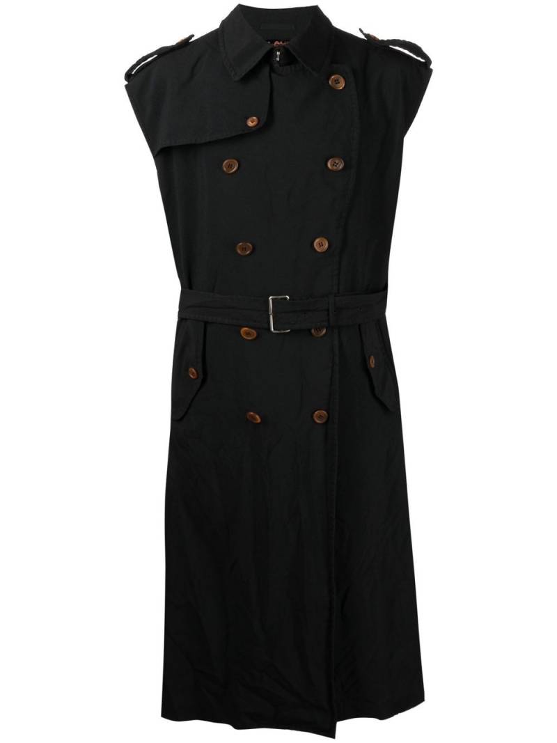 Black Comme Des Garçons sleeveless trench coat von Black Comme Des Garçons