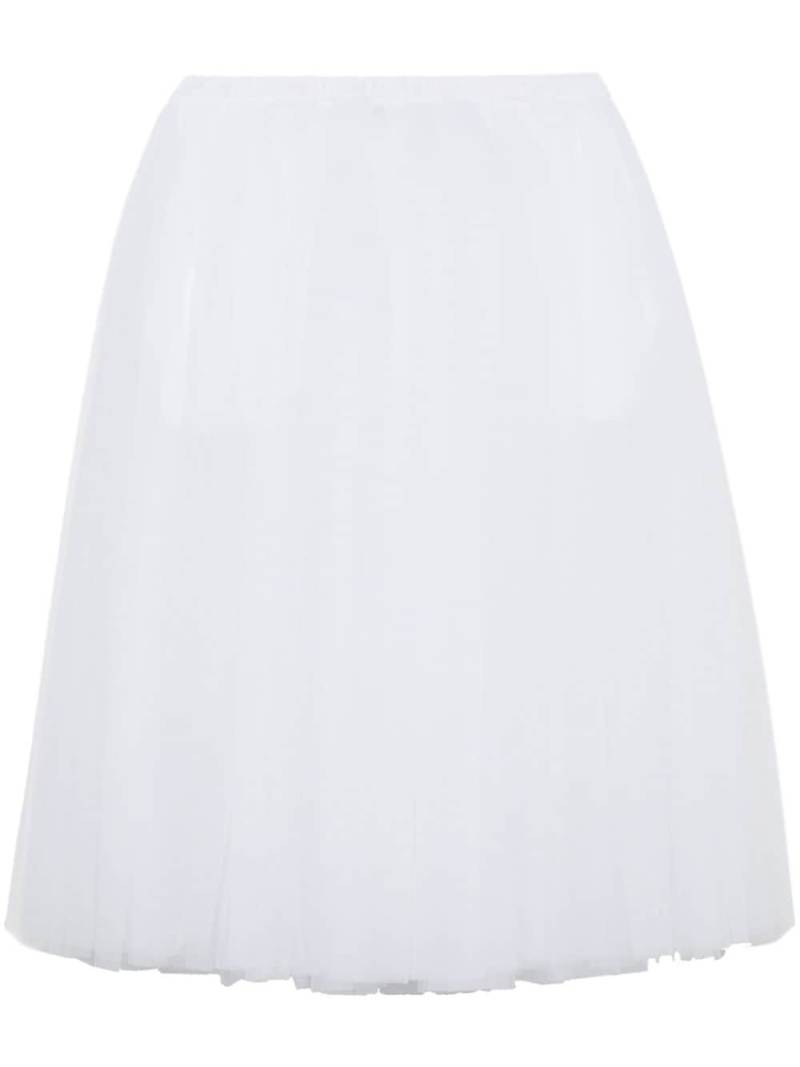 Black Comme Des Garçons tulle midi skirt - White von Black Comme Des Garçons