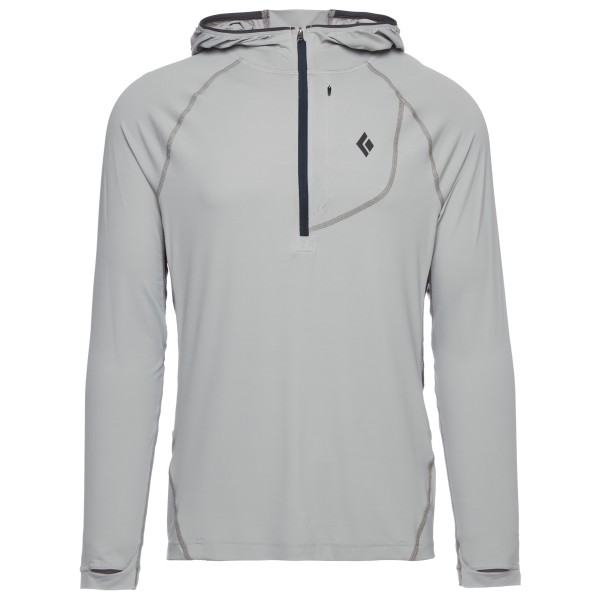 Black Diamond - Alpenglow Pro Hoody - Longsleeve Gr XL grau von Black Diamond