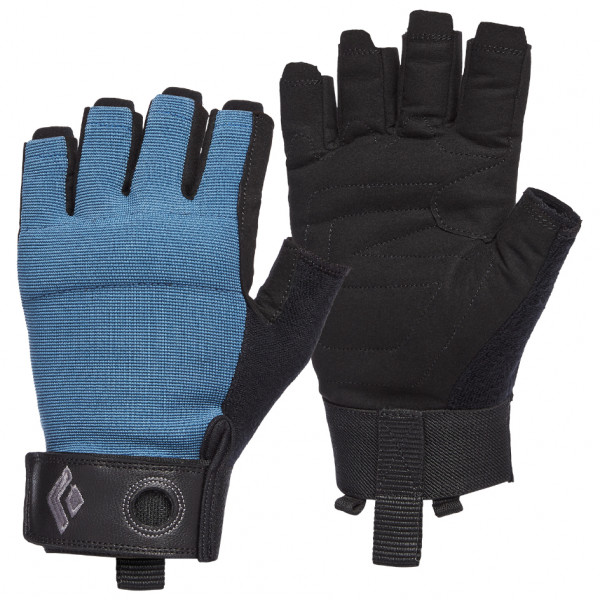 Black Diamond - Crag Half-Finger Gloves - Handschuhe Gr L;M;S;XL;XS schwarz;schwarz/blau von Black Diamond