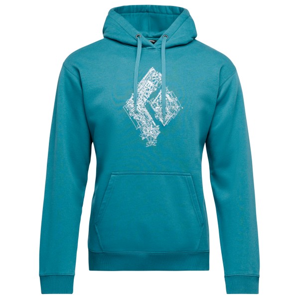 Black Diamond - Engineered Diamond PO Hoody - Hoodie Gr L türkis von Black Diamond