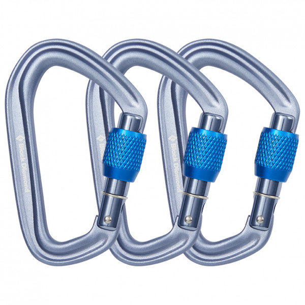 Black Diamond - Hotforge Screwgate 3 Pack - Schraubkarabiner grau Black Diamond - Hotforge Screwgate 3 Pack - Schraubkarabiner grau von Black Diamond