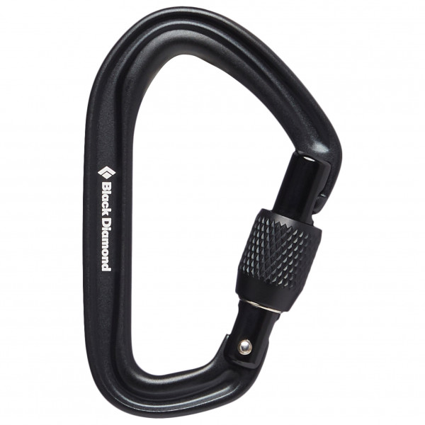 Black Diamond - Hotforge Screwgate Carabiner - Schraubkarabiner schwarz von Black Diamond