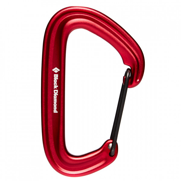 Black Diamond - Litewire Carabiner - Schnappkarabiner rot von Black Diamond