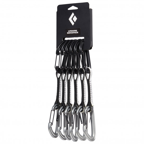 Black Diamond - Litewire Quickpack - Express-Set Gr 12 cm schwarz/grau von Black Diamond