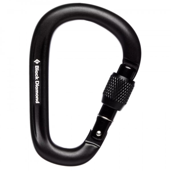 Black Diamond - Pearlock Screwgate Carabiner - HMS-Karabiner schwarz von Black Diamond