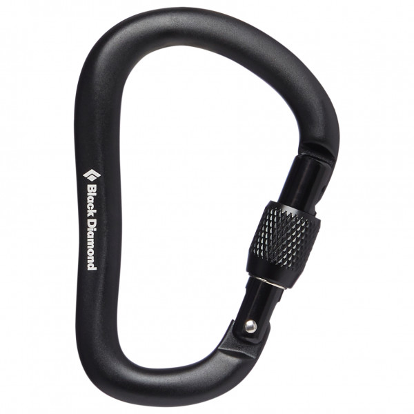 Black Diamond - Rocklock Screwgate Carabiner - HMS-Karabiner grau;schwarz/grau von Black Diamond