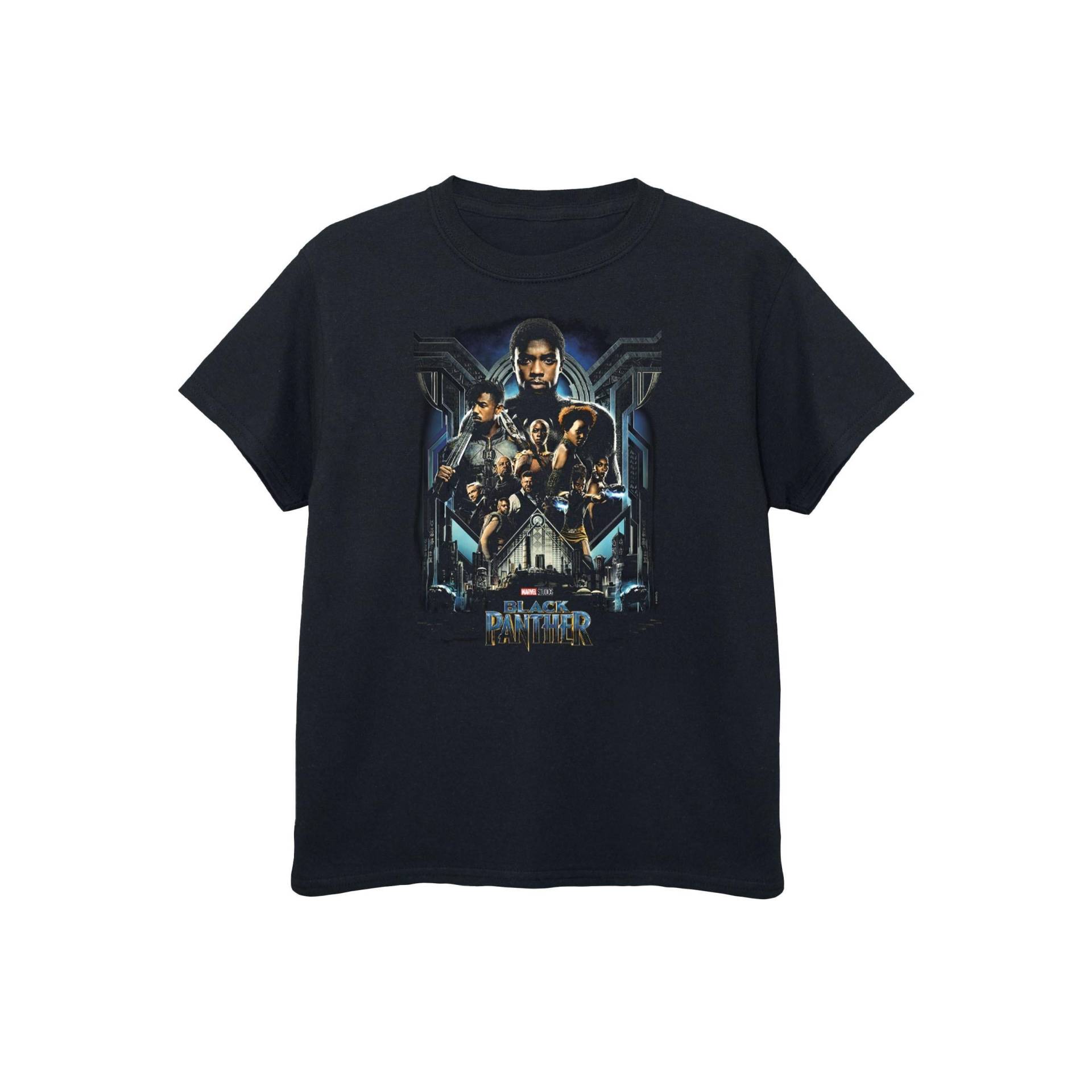 Tshirt Jungen Schwarz 128 von Black Panther