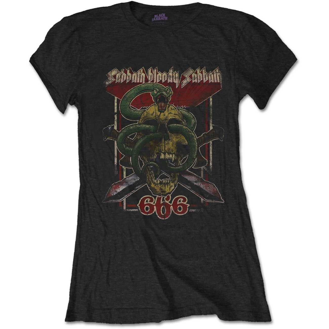 Bloody 666 Tshirt Damen Schwarz XL von Black Sabbath