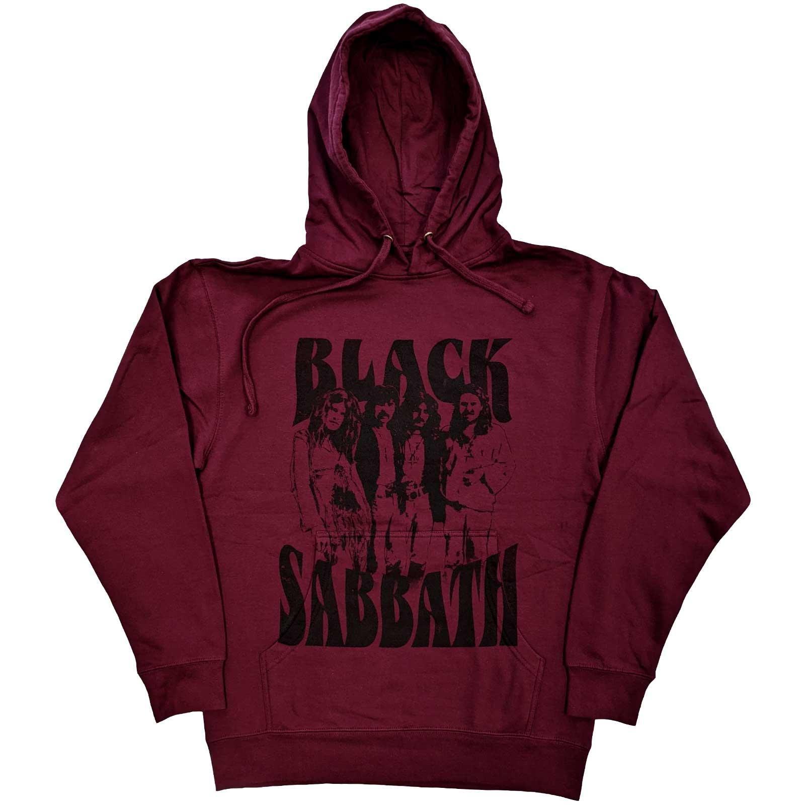 Kapuzenpullover Logo Damen Bordeaux L von Black Sabbath