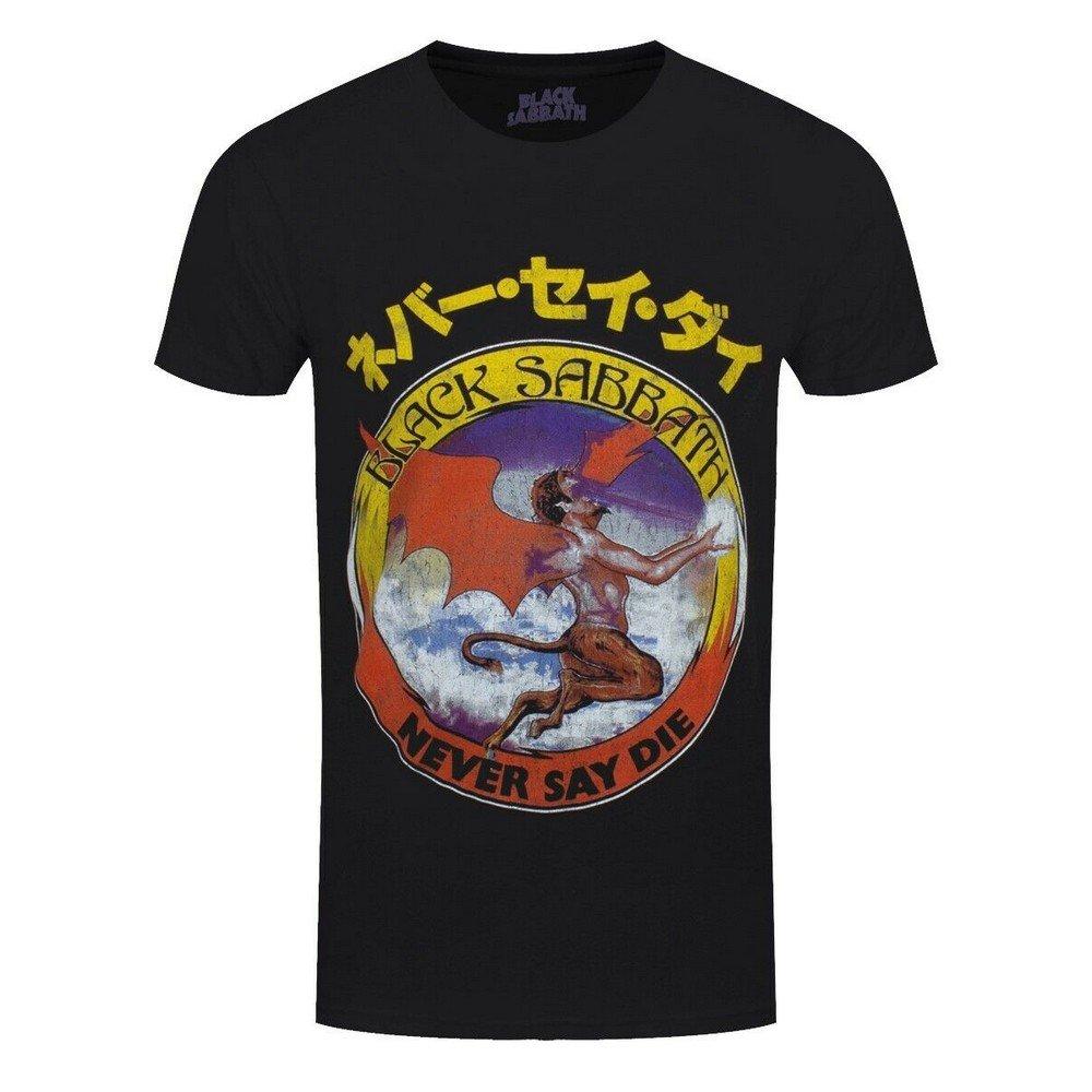 Never Say Die Tshirt Damen Schwarz L von Black Sabbath