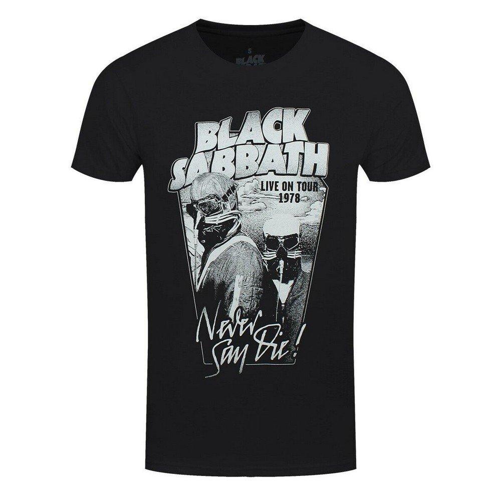 Never Say Die Tshirt Damen Schwarz L von Black Sabbath