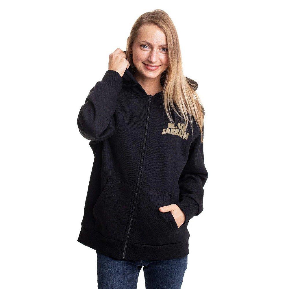 Tour 1978 Hoodie Mit Durchgehendem Reißverschluss Damen Schwarz L von Black Sabbath