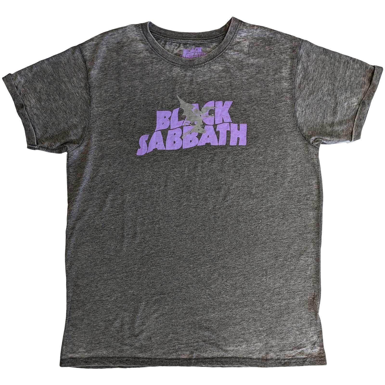 Tshirt Logo Damen Grau M von Black Sabbath