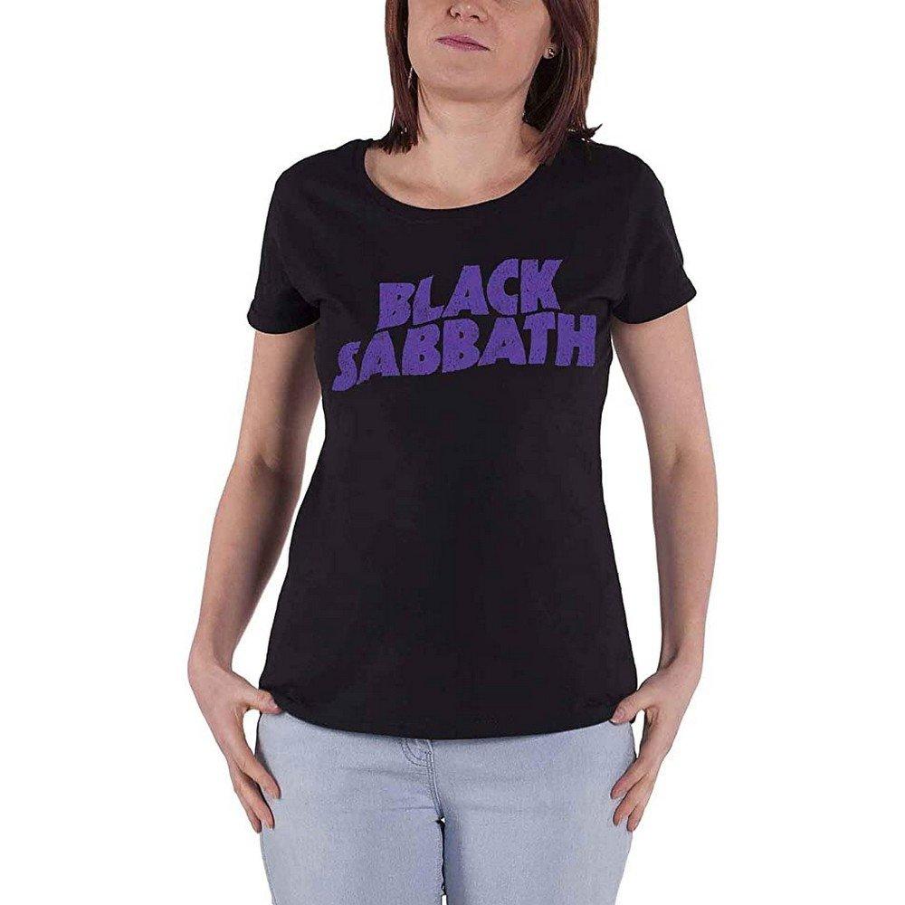Tshirt Logo Damen Schwarz L von Black Sabbath