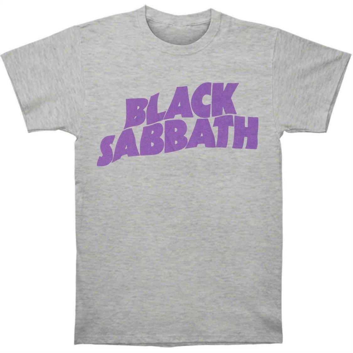 Tshirt Logo Jungen Grau 128 von Black Sabbath