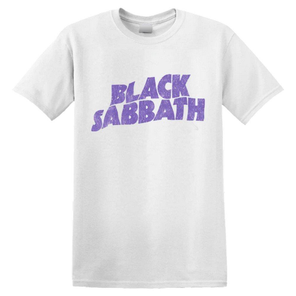 Tshirt Logo Jungen Weiss 128 von Black Sabbath