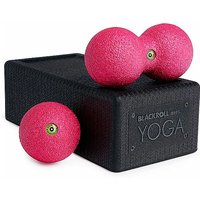 BLACKROLL Block Set Yoga Black / Pink bunt von Blackroll