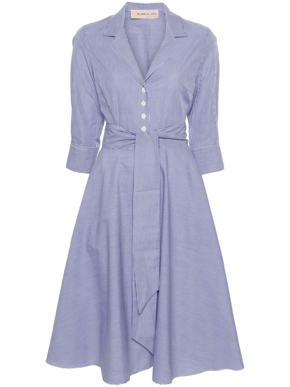 Blanca Vita Allamanda poplin shirt dress - Blue von Blanca Vita