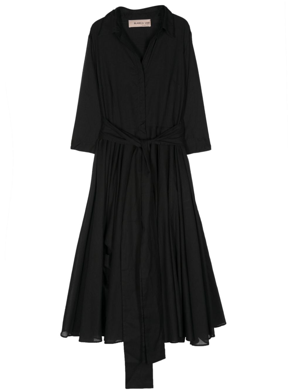 Blanca Vita Aptenia midi dress - Black von Blanca Vita