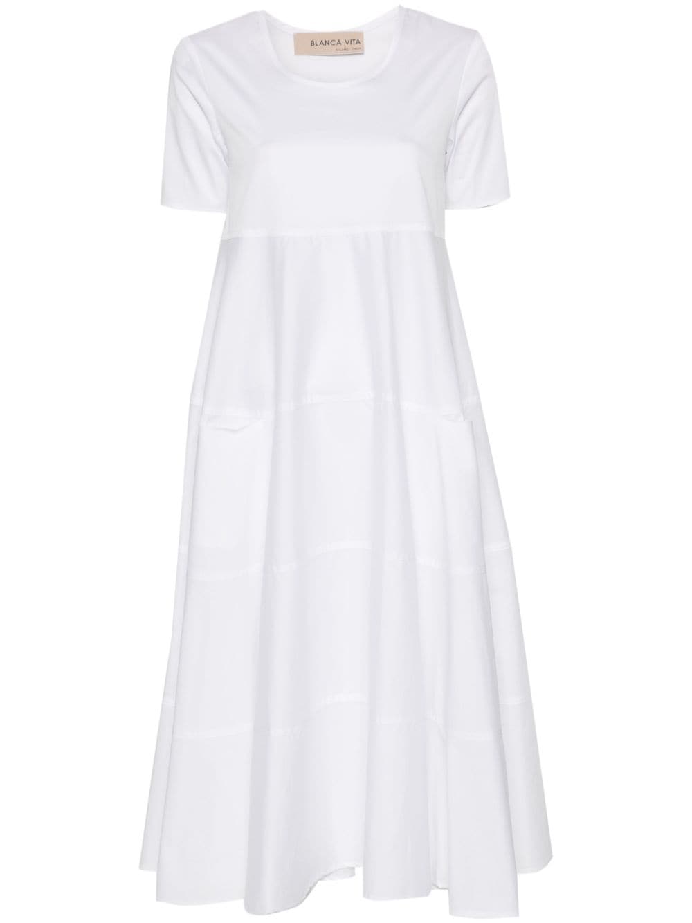 Blanca Vita Arabide poplin dress - White von Blanca Vita