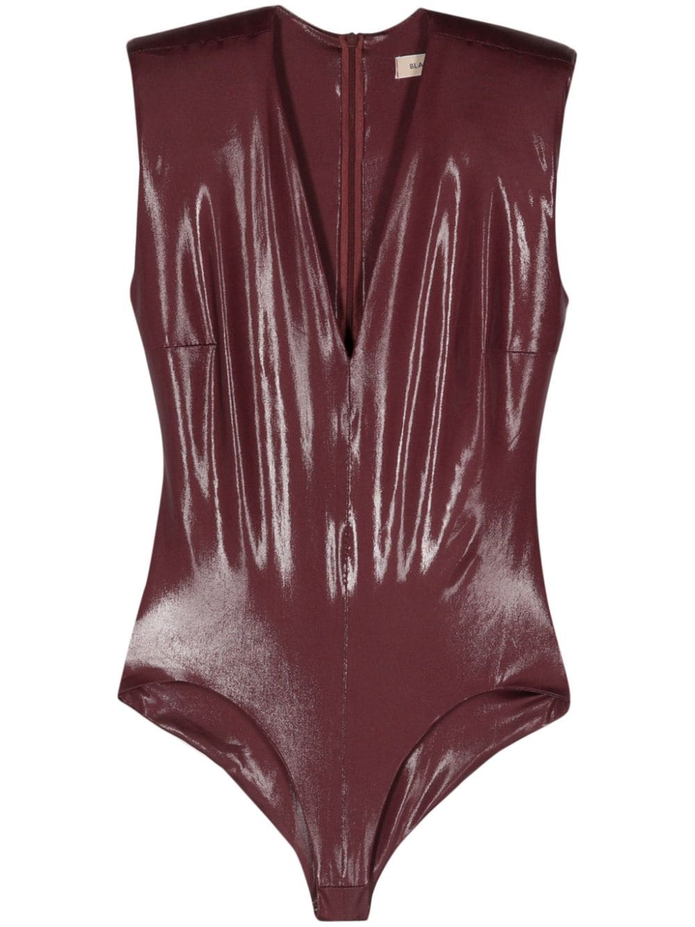 Blanca Vita Betonica laminated bodysuit - Red von Blanca Vita