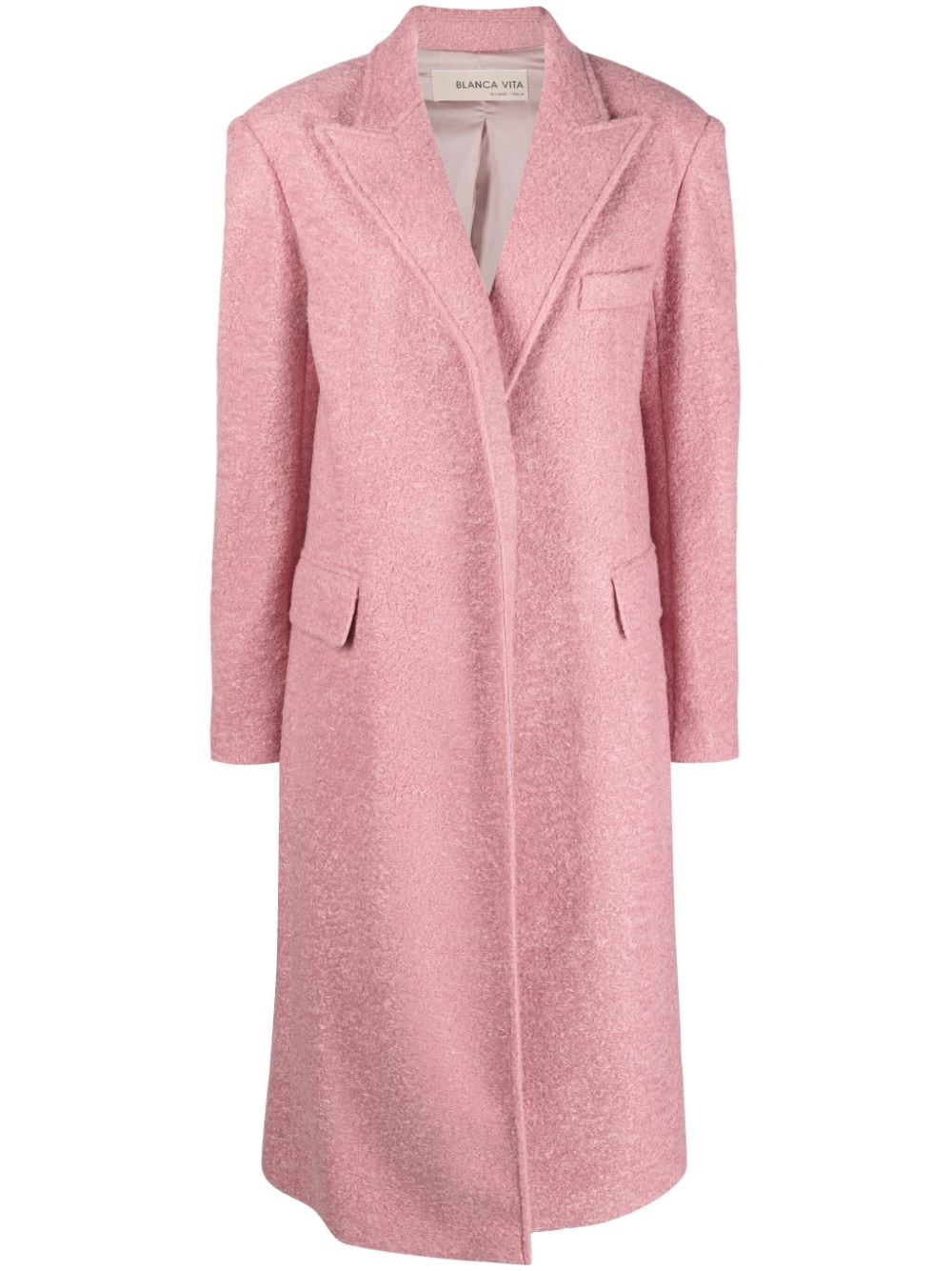 Blanca Vita Camelia felted long coat - Pink von Blanca Vita