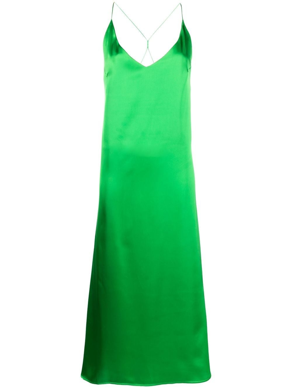 Blanca Vita Mara satin midi dress - Green von Blanca Vita