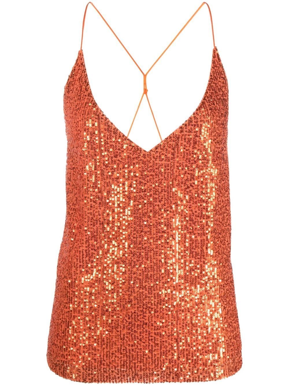 Blanca Vita Tritonia sequin camisole - Orange von Blanca Vita