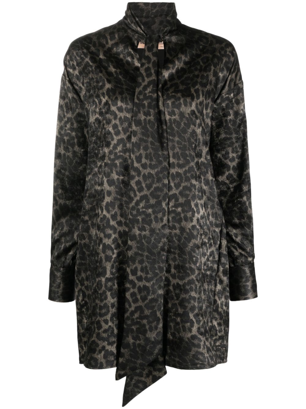 Blanca Vita leopard-print shirt dress - Brown von Blanca Vita