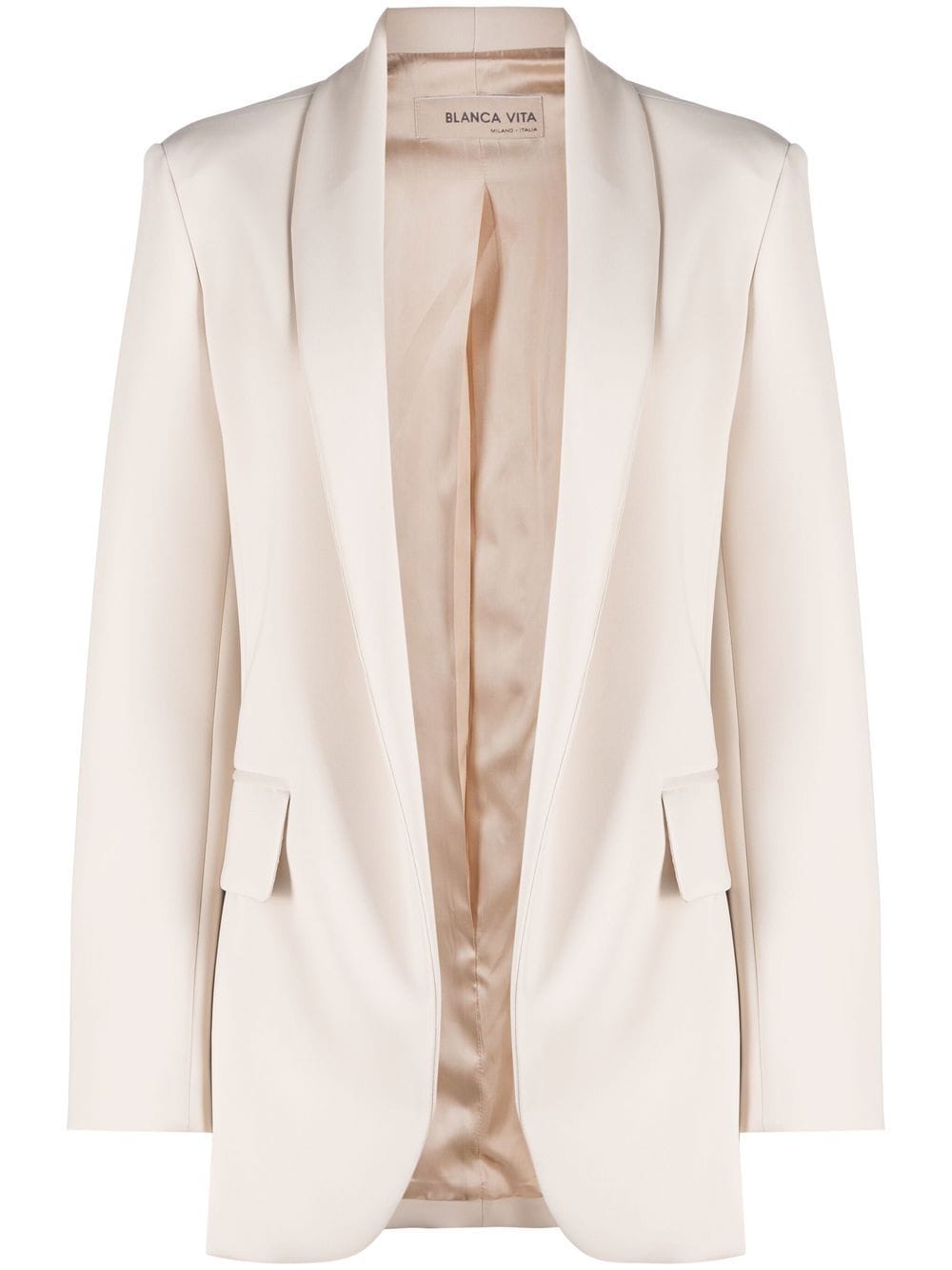 Blanca Vita open-front blazer - Neutrals von Blanca Vita