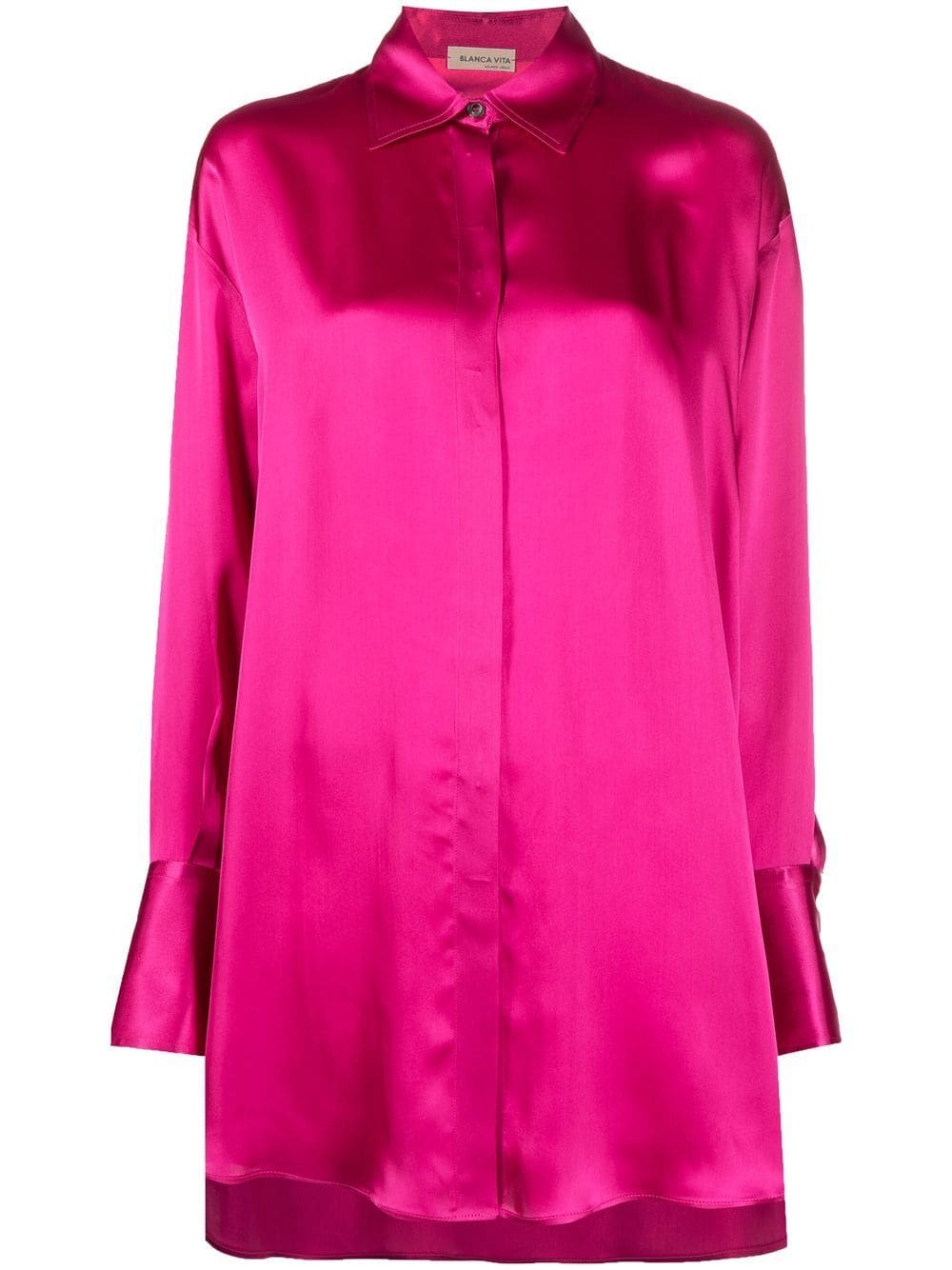 Blanca Vita oversized mini shirtdress - Pink von Blanca Vita